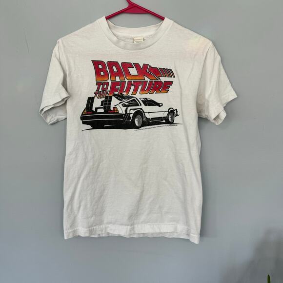 Alstyle Activewear Back to the Future Delorean Tee Shirt Size Small Cotton - Picture 1 of 7